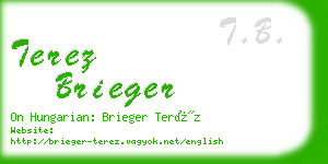 terez brieger business card